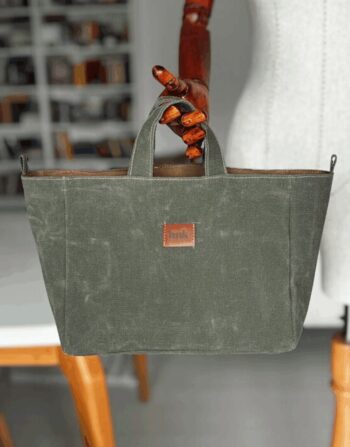 Mumlu Kanvas Haki Tote Bag