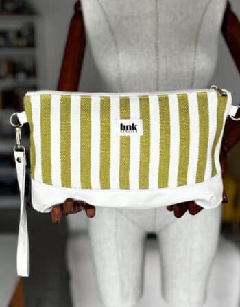 Suni Deri Detaylı Clutch Çanta