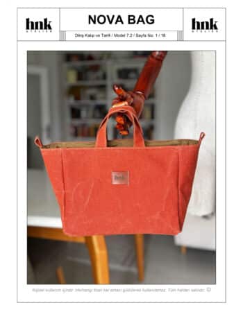 HNK Atelier Nova Bag çanta dikiş kalıbı PDF dijital ürün
