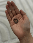 1.5 cm D Halka Black Nikel