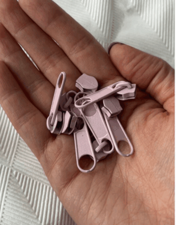 Tip 5 Fermuar Kürsörü Açık Pembe (10'lu)