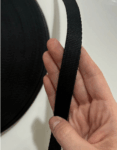1.5 cm Polyester Kolon Siyah