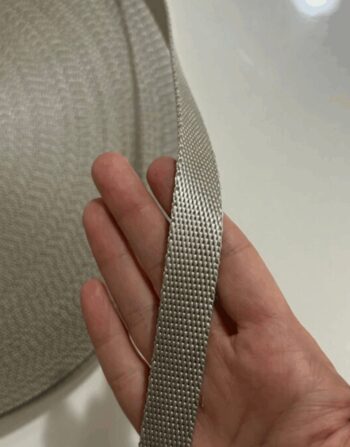 1.5 cm Polyester Kolon Gri