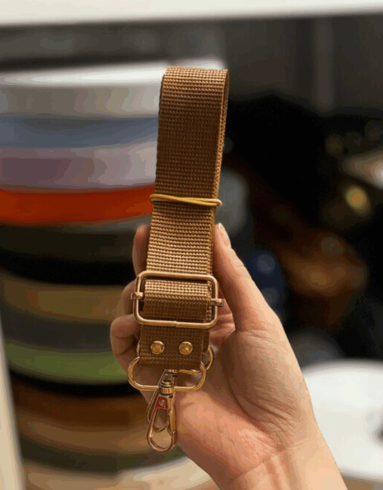 hazır çanta sapı Hazır Çanta Sapı Polyester 3 cm Taba