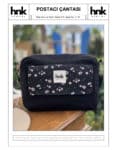 Postacı çantası dikiş kalıbı pdf dijital ürün 25x18x8 cm HNK Atelier