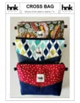 Cross bag dikiş kalıbı pdf dijital ürün 17x6 cm HNK Atelier