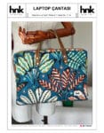 Laptop çantası dikiş kalıbı pdf dijital ürün 38x28x4 cm HNK Atelier