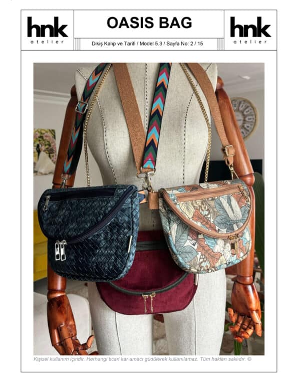 HNK atelier Model 5.3 Oasis Bag Kalip ve Tarifi 2