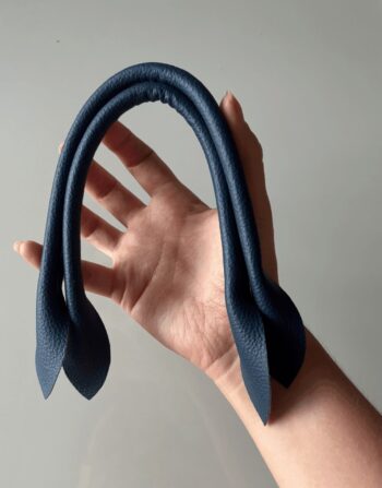 35 cm Suni Deri Lacivert Hazır Çanta Sapı