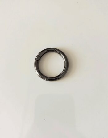 2.5 cm Yaylı Halka Black Nikel