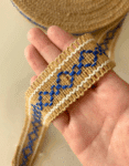 3 cm Jüt Dekoratif Şerit
