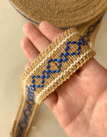 3 cm Jüt Dekoratif Şerit