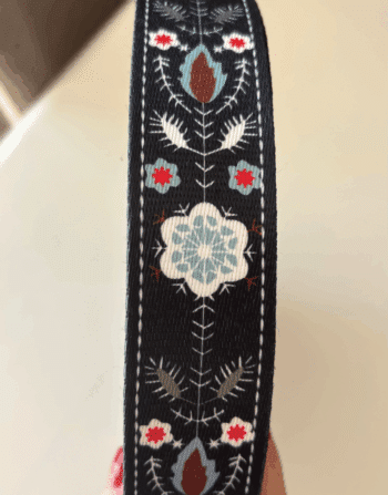 4 cm Desenli Polyester Kolon