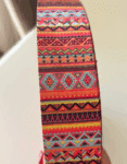 4 cm Desenli Polyester Kolon
