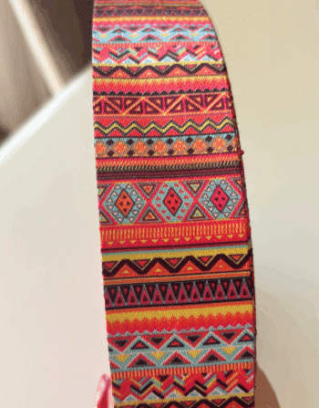 4 cm Desenli Polyester Kolon