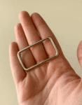4 cm Dikdörtgen Nikel