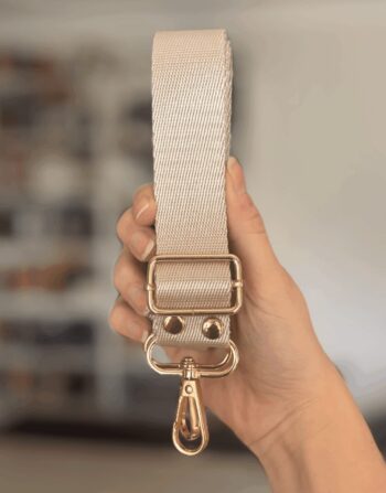 Hazır Çanta Sapı 3 cm Polyester Krem
