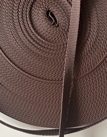 1 cm Polyester Kolon Kahverengi