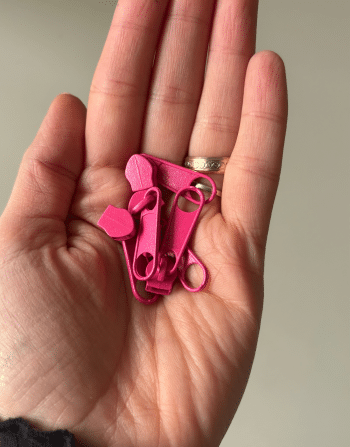 Tip 5 Fermuar Kürsörü Fuşya Pembe
