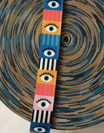 4 cm Desenli Polyester Kolon