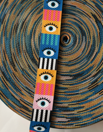 4 cm Desenli Polyester Kolon