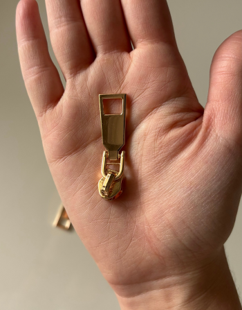 10’lu Kemik Fermuar Kürsörü Gold