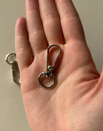 1 cm Papağan Kanca Nikel