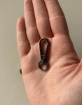 1 cm Papağan Kanca Black Nikel