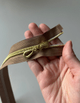 30 cm Hazır Fermuar Koyu Bej