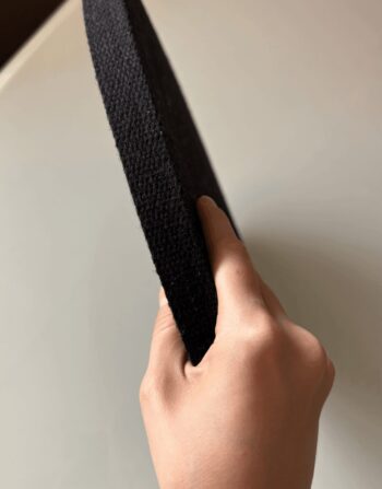 2 cm Pamuk Kolon Siyah - Görsel 2