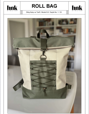 Roll Bag Dikiş Kalıbı (Dijital Ürün)