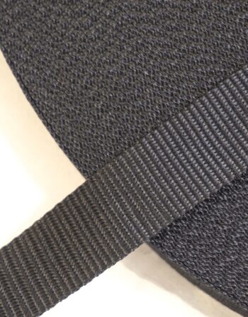 2.5 cm Polyester Kolon Siyah