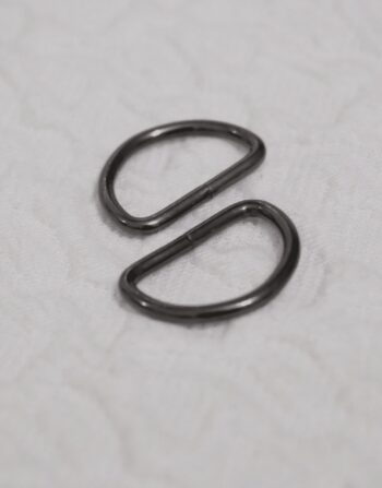 2.5 cm D halka Black Nikel - Görsel 2