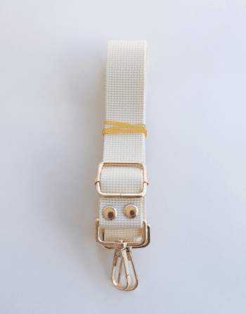 2.5 cm Polyester Hazır Çanta Sapı Krem