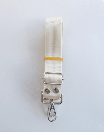 2.5 cm Polyester Hazır Çanta Sapı Krem