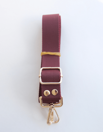 2.5 cm Polyester Hazır Çanta Sapı Bordo