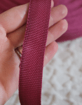 2 cm Polyester Biye Bordo