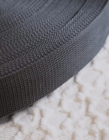 4 cm Polyester Kolon Koyu Gri