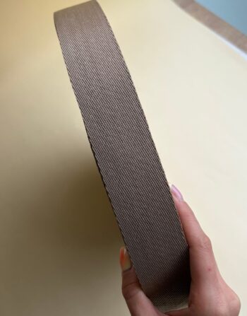 4 cm Polyester Kolon Bej- Profesyonel Çanta Sapı ve Askı Malzemesi
