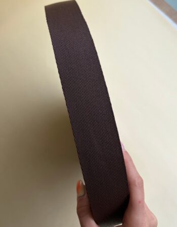 4 cm Polyester Kolon Kahverengi - Profesyonel Çanta Sapı ve Askı Malzemesi