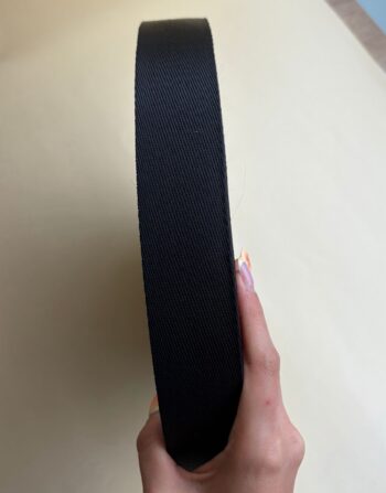 4 cm Polyester Kolon Siyah– Profesyonel Çanta Sapı ve Askı Malzemesi