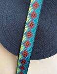 4 cm Desenli Polyester Çanta Kolonu