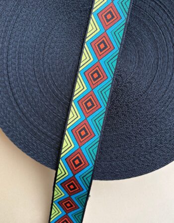 4 cm Desenli Polyester Çanta Kolonu