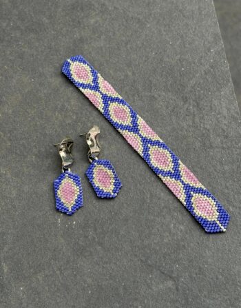 Geometrik Desenli Miyuki Set