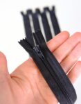 18 cm Hazır Fermuar Siyah- Cüzdan / Makyaj Çantası / Pantalon Fermuarı