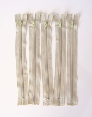 5’li 18 cm Hazır Fermuar Su Yeşili - Cüzdan / Makyaj Çantası / Pantalon Fermuarı