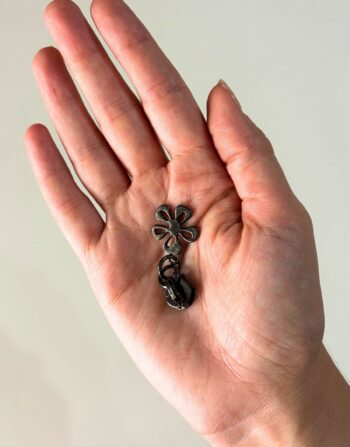 10’lu Kemik Fermuar Kürsörü Black Nikel
