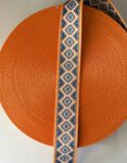 4 cm Desenli Polyester Çanta Kolonu