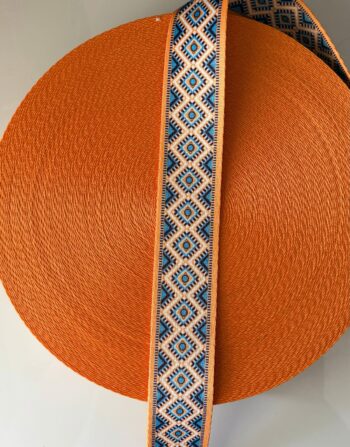 4 cm Desenli Polyester Çanta Kolonu