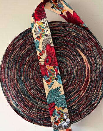 4 cm Desenli Polyester Çanta Kolonu